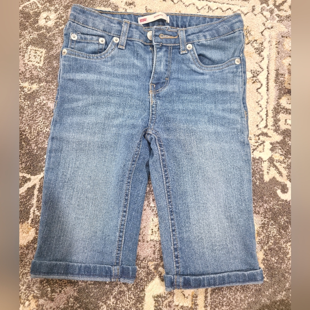 Levi's Kids Bermuda Blue Denim Shorts
